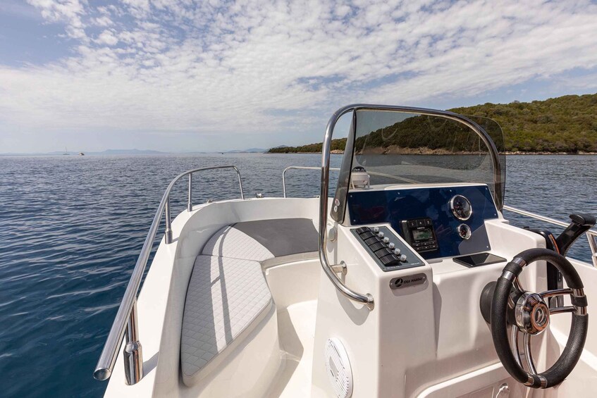 Picture 7 for Activity Almyrida: Boat Rental with Snacks, Drinks, and Towels 5