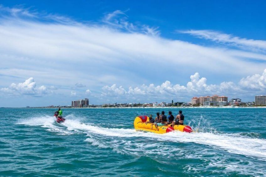 Banana Boat Fun Ride at Shephard's Beach Resort Clearwater Beach 1