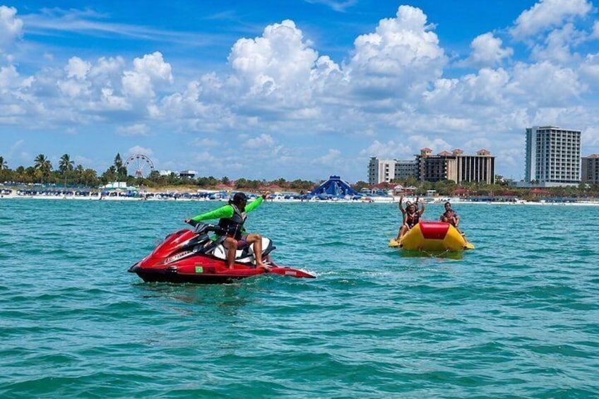 Banana Boat Fun Ride at Shephard's Beach Resort Clearwater Beach 5