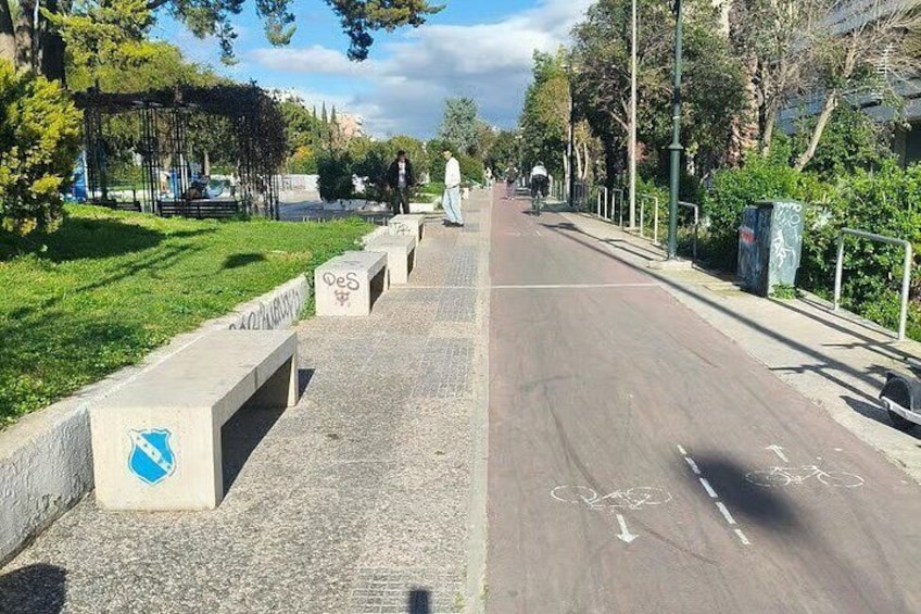 Athens Fast Paced E Bike Tour Ancient Walls to Coast 4