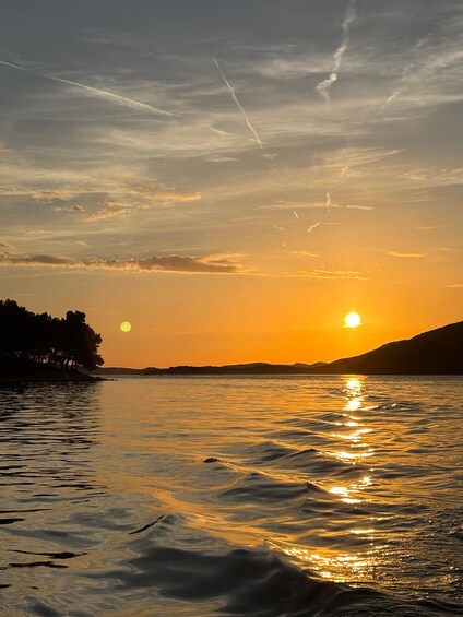 Picture 3 for Activity Vodice | Group Sunset Boat Cruise with Wine and Swim Stop 3