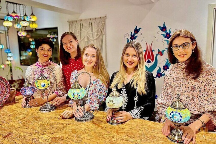Traditional Turkish Mosaic Lamp Workshop in New Westminster 5