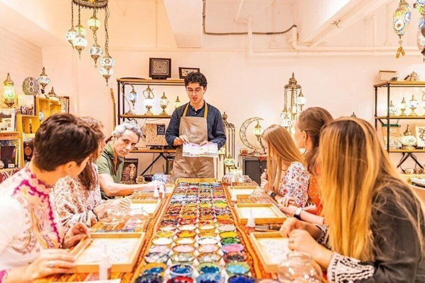 Traditional Turkish Mosaic Lamp Workshop in New Westminster 2