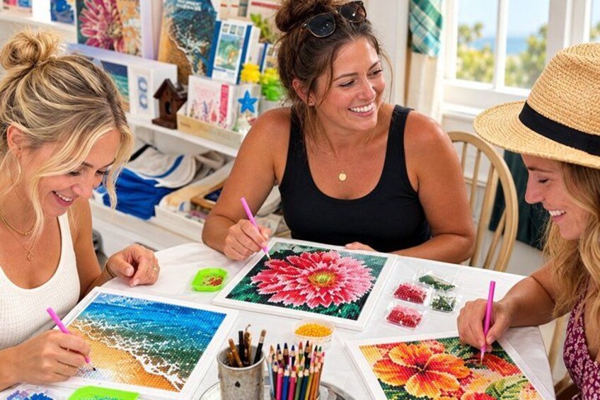 Girls Night Diamond Painting With Sips Snacks and Sparkle 1