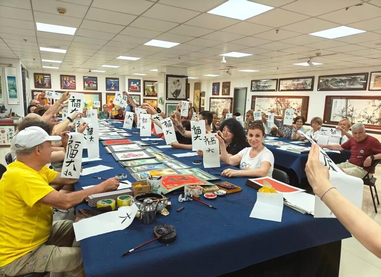 Picture 7 for Activity Xi'an: Chinese Calligraphy Class & Custom Calligraphy Fan 4