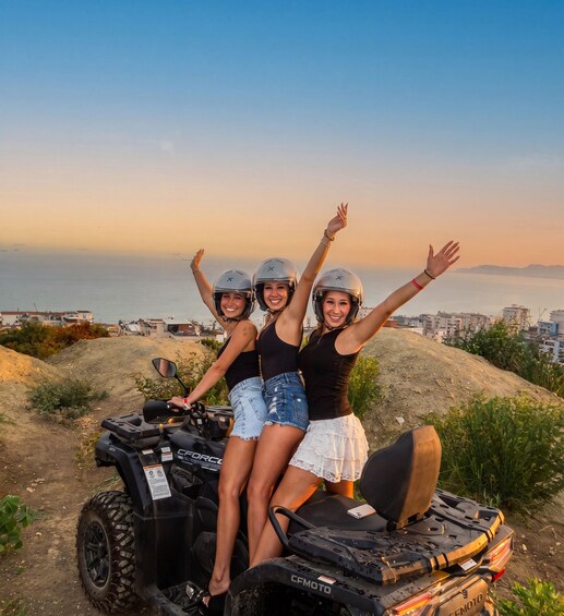 ATV in the hills and sea of Golem, Durres 1