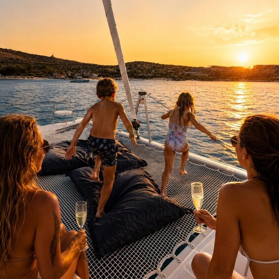 Picture 2 for Activity Almyrida - Kalyves: Private sunset & aperitif - the catamaran just for you 1