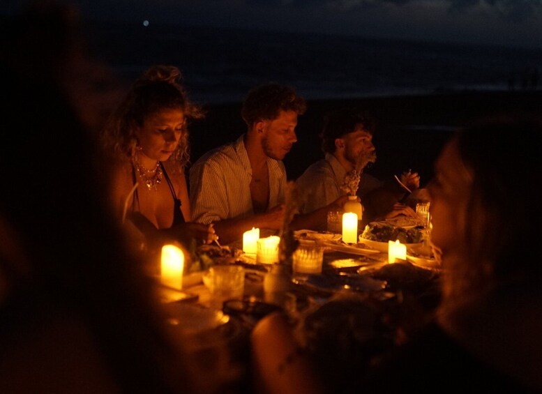 Picture 7 for Activity Canggu, Bali: Romantic Sunset Beach Picnic - Candles & Wine 5
