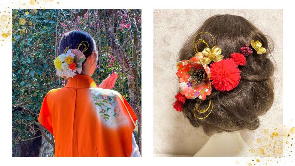 Picture 1 for Activity Kyoto: Japanese Hair Accessories & Brooch Workshop 2