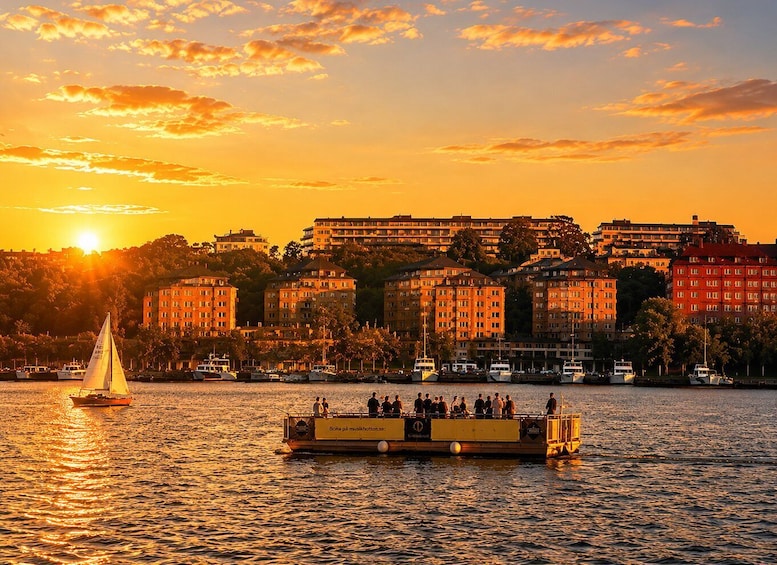 Picture 1 for Activity Stockholm: Kungsholmen 2-hour Live Music Raft Tour (BYO) 5