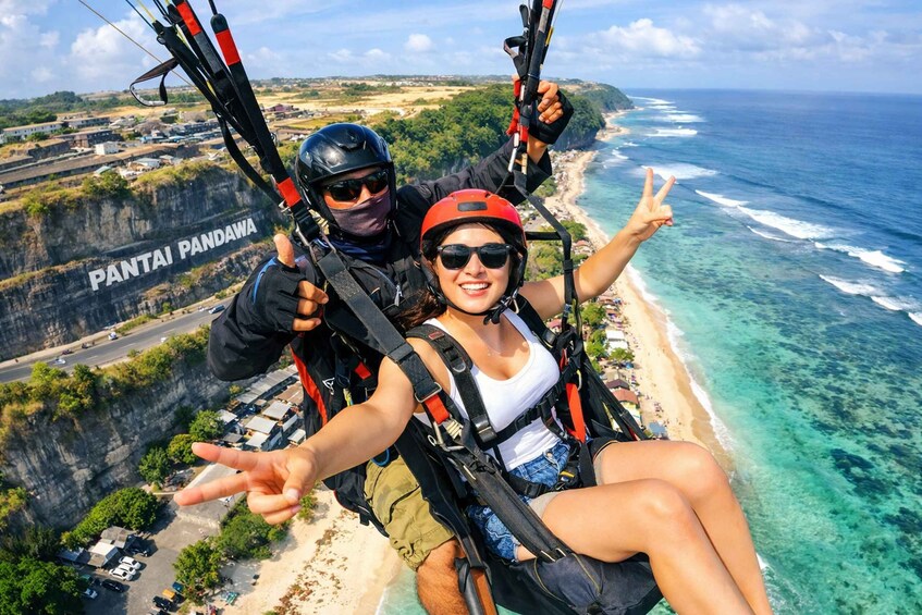 Bali Paragliding Experience at Pandawa Beach With Instructor 1
