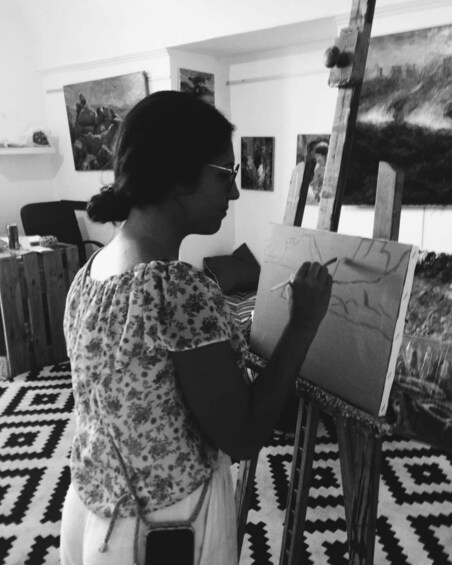 Picture 2 for Activity Naples: Mediterranean Painting Class & Aperitif in Pozzuoli 3
