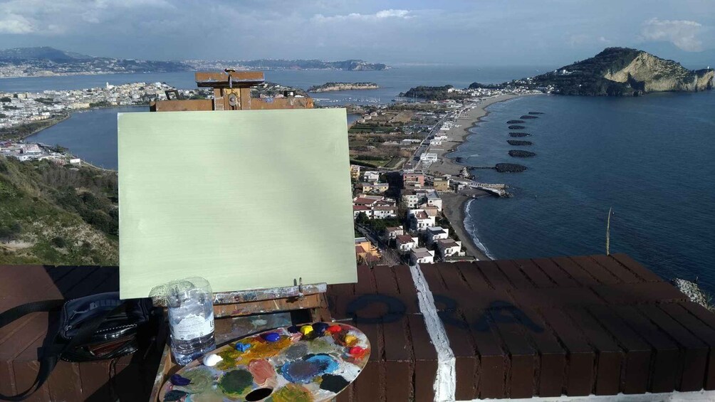 Picture 1 for Activity Naples: Mediterranean Painting Class & Aperitif in Pozzuoli 4