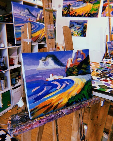 Picture 7 for Activity Naples: Mediterranean Painting Class & Aperitif in Pozzuoli 2