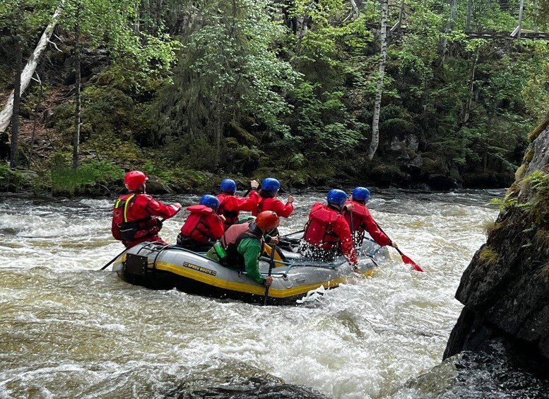 Picture 2 for Activity Kuusamo: Kitkajoki River Wild Rapids Rafting Adventure 4