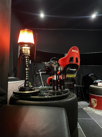 Donauwörth: Racing Simulator Lounge Rental with Bar Access 1