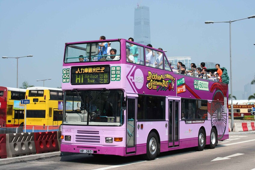 Hong Kong: Star Ferry, Open-Top Bus & Temple Guided Tour 4