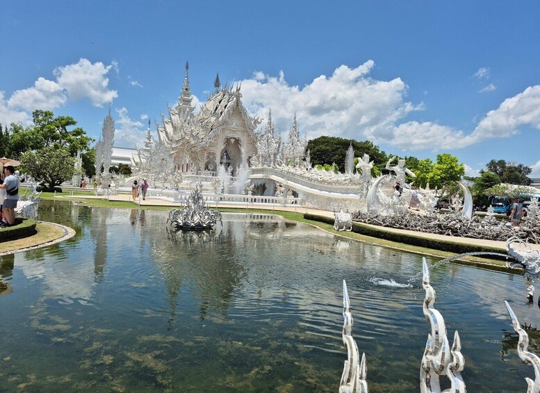 Picture 1 for Activity Chiang Rai: White & Blue Temples, Waterfall & Bamboo Cooking 2