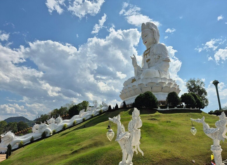 Picture 2 for Activity Chiang Rai: White & Blue Temples, Waterfall & Bamboo Cooking 3