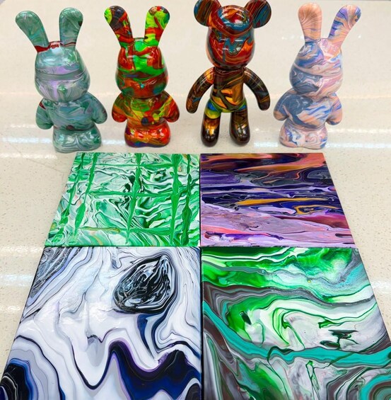 Hong Kong Central: Fluid Art Workshop with Bear or Rabbit 1