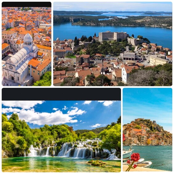 Krka waterfalls national park and Šibenik panorama trip 1