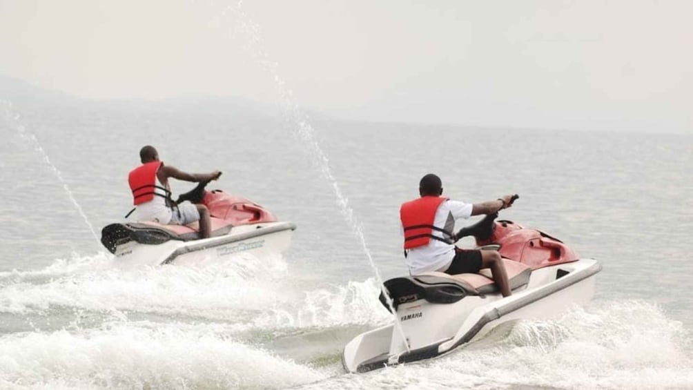 From Kigali: Lake Kivu Jet skiing, Boat Ride & Hot springs 5