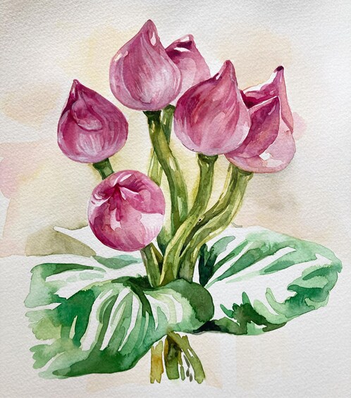 Picture 1 for Activity Art Class Berlin: Watercolor Painting Class 2