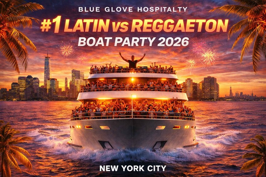 NYC Latin & Reggaeton Boat with DJs, Views, & Drinks 1