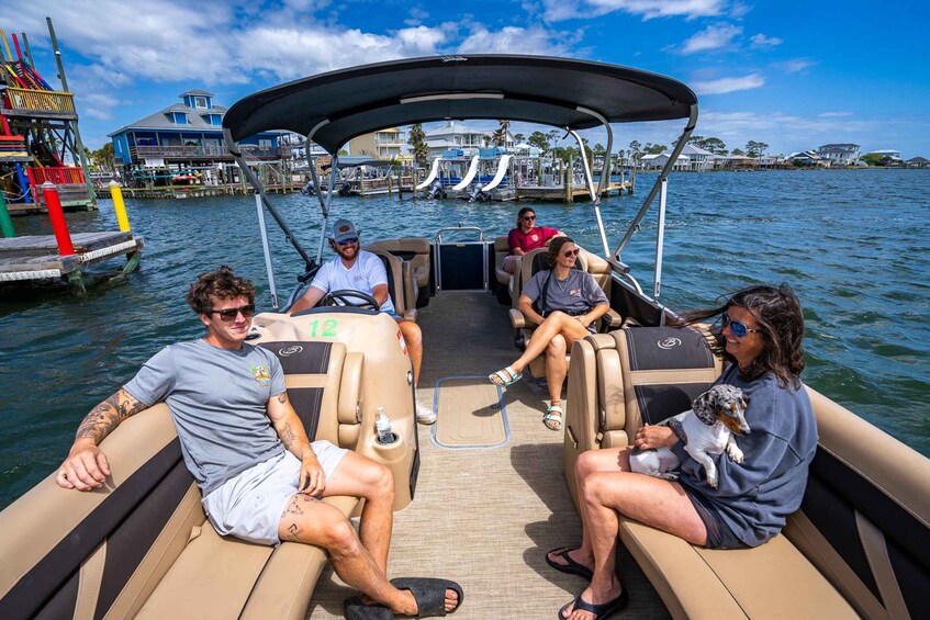 Picture 1 for Activity Orange Beach: Luxury Tritoon Boat Rental 2