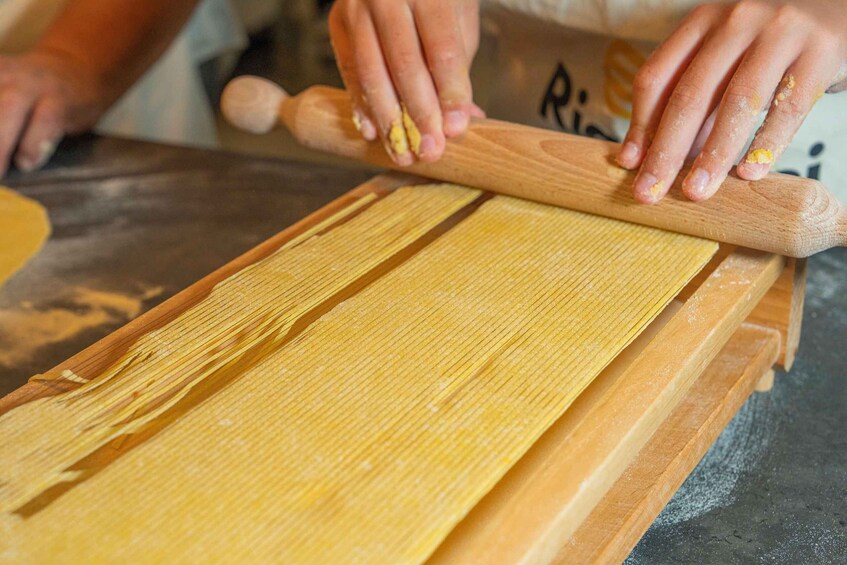 Picture 10 for Activity Genoa: Pesto-Making Class with Pasta and Aperitivo 5