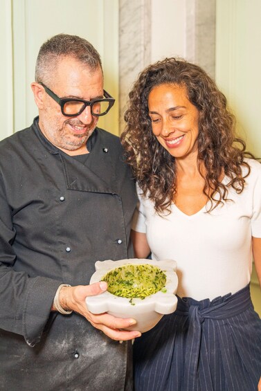 Picture 4 for Activity Genoa: Pesto-Making Class with Pasta and Aperitivo 2