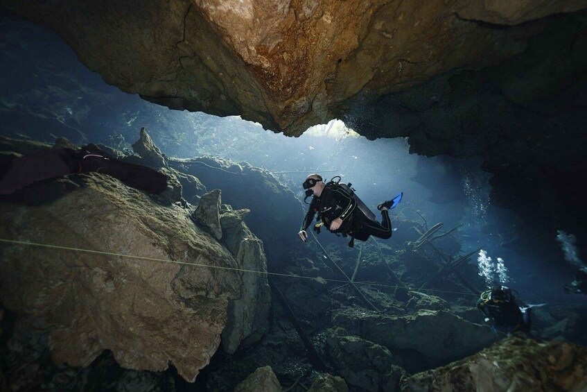 Picture 3 for Activity Playa Del Carmen: Cenotes Kukulkan & Little Brother Diving 4