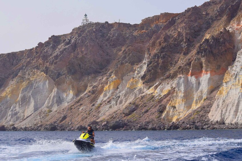 Picture 7 for Activity Santorini: Jet Ski Safari to Volcanoes with Snorkeling 2