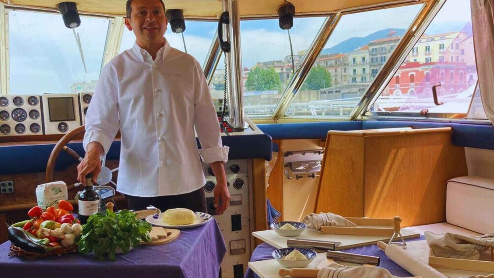 Castellammare di Stabia: Cooking Class on Boat & Coast Tour 1