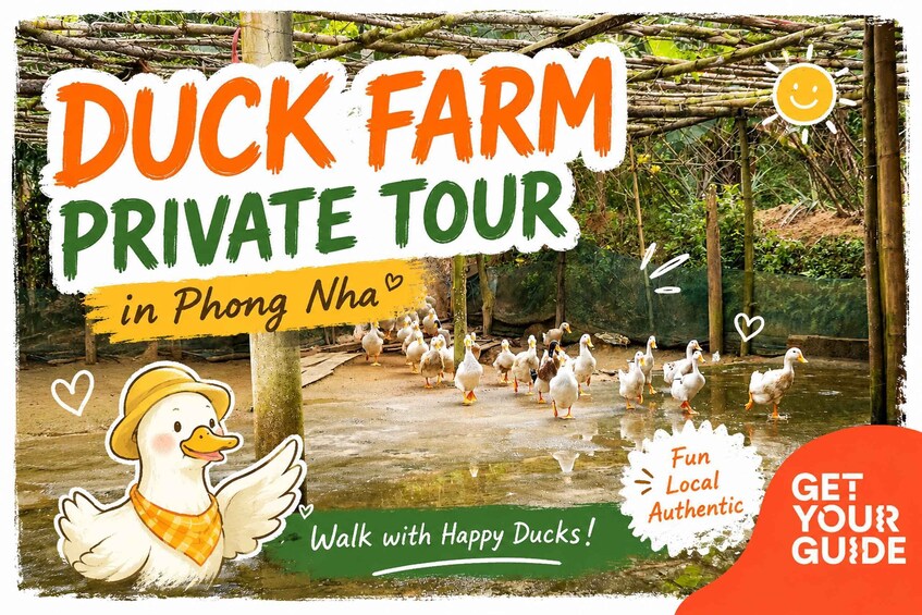 Phong Nha: Duck Farm Private Tour with BuffaloRide & Fishing 1