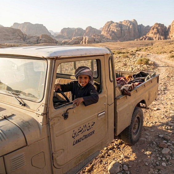 Picture 7 for Activity Jeep & Stars: Wadi Rum Overnight with Starlink Internet 5