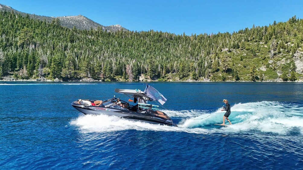 Picture 9 for Activity Luxury Wakesurf & Boat Tour | Centurion Ri230 | Tahoe Keys 4