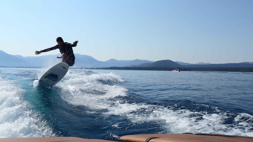 Picture 10 for Activity Luxury Wakesurf & Boat Tour | Centurion Ri230 | Tahoe Keys 5