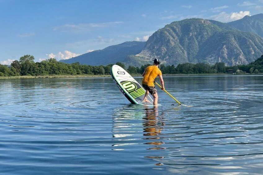Sunset SUP on Lake Orta from Bagnella 2