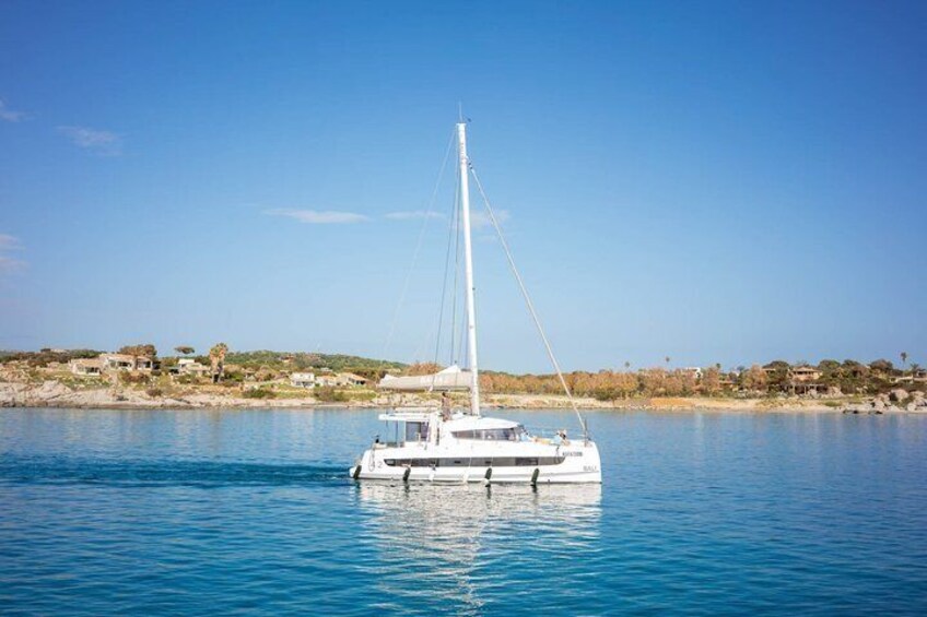 Prestigious Blue : Catamaran tour with lunch in southern Sardinia 5