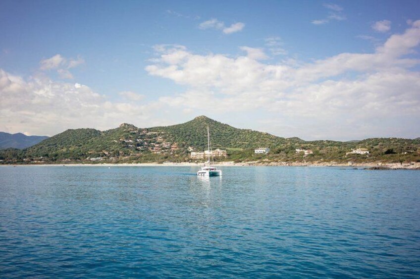 Prestigious Blue : Catamaran tour with lunch in southern Sardinia 2