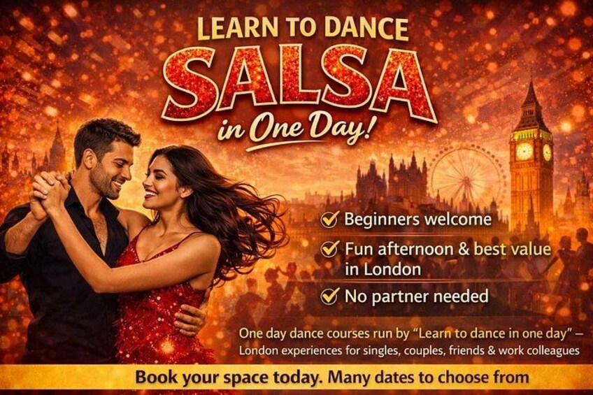 Learn Salsa in One Day in London inc FREE food 1