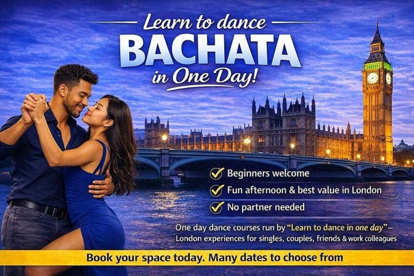Learn Bachata in One Day in London inc FREE food 1