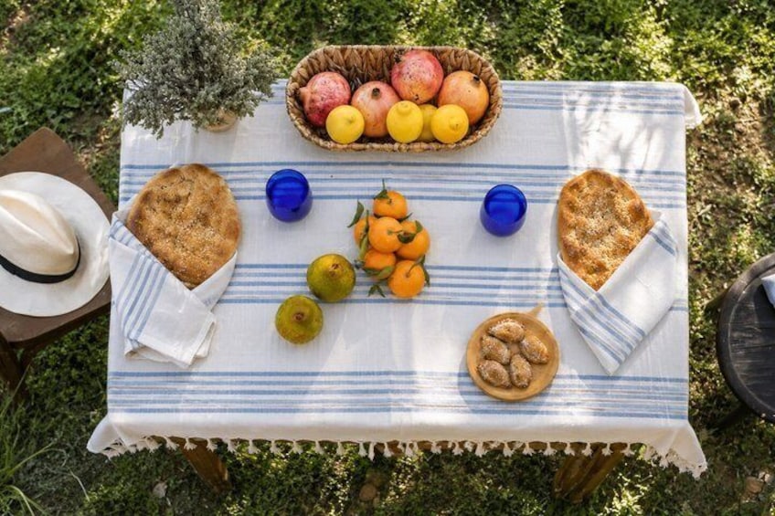 Olive Oil Tasting Under the Trees Paxos Island Greece 1