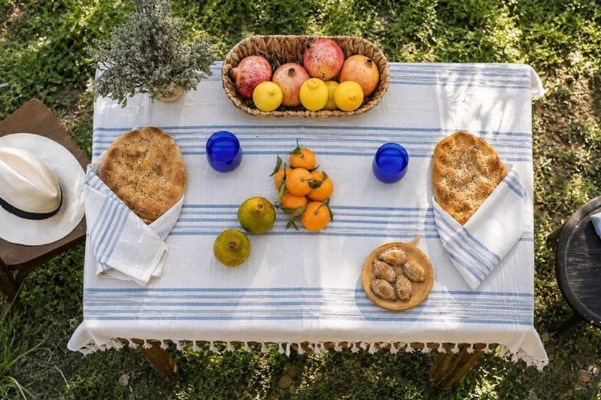 Olive Oil Tasting Under the Trees Paxos Island Greece 1