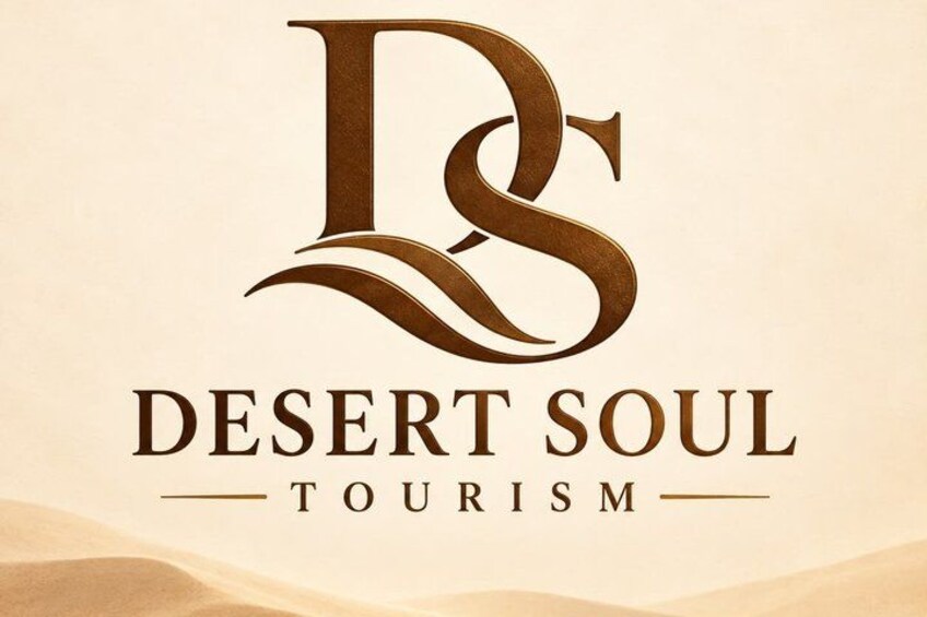 A logo with the letters 'DS' intertwined, and the words 'DESERT SOUL TOURISM' below. 2