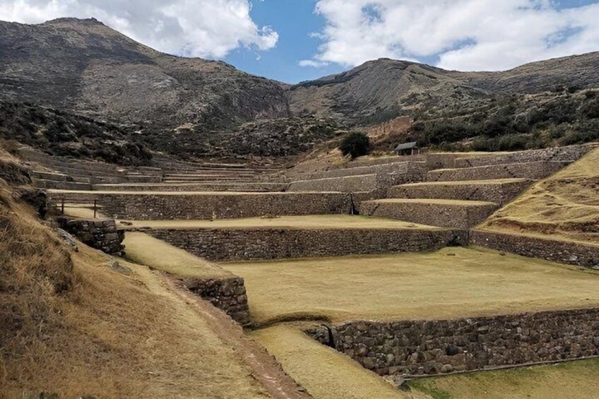 Terraced fields in a mountainous landscape. 2