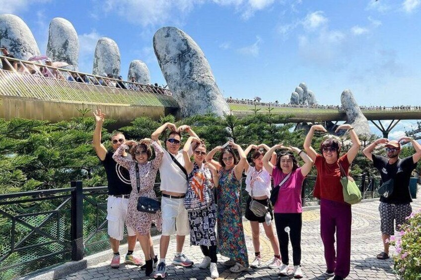 Ba Na Hills Golden Bridge Cable Car Buffet Lunch Day Tour Da Nang 5
