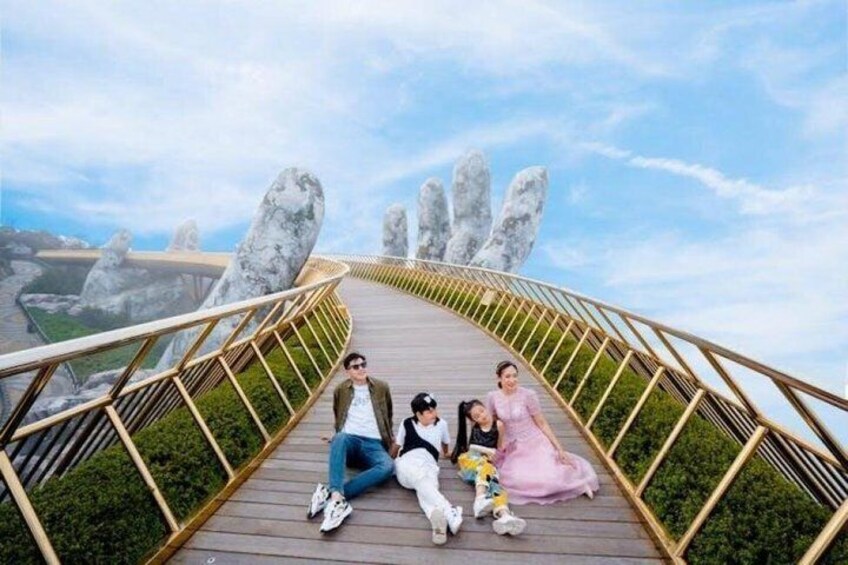 Ba Na Hills Golden Bridge Cable Car Buffet Lunch Day Tour Da Nang 1