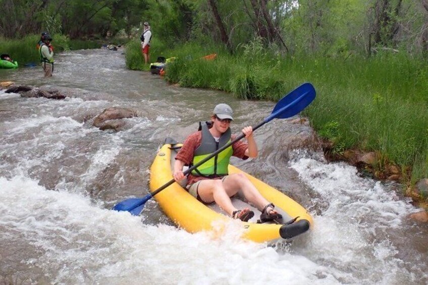 Paddles To Pints Kayak the Verde with Drink 4